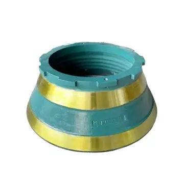 Manganese steel concave and mantle for mining crushers