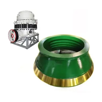 Cone crusher mantle and concave with longer service life